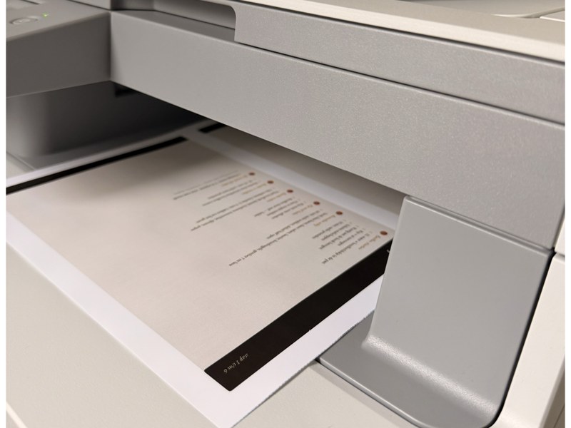 Printing on Nevertear paper